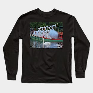 Swan swimming with some friends Long Sleeve T-Shirt